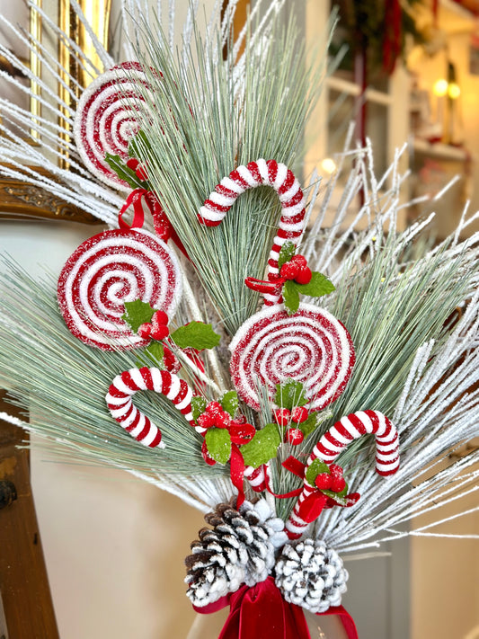 Snowy Candy Cane Pop-In