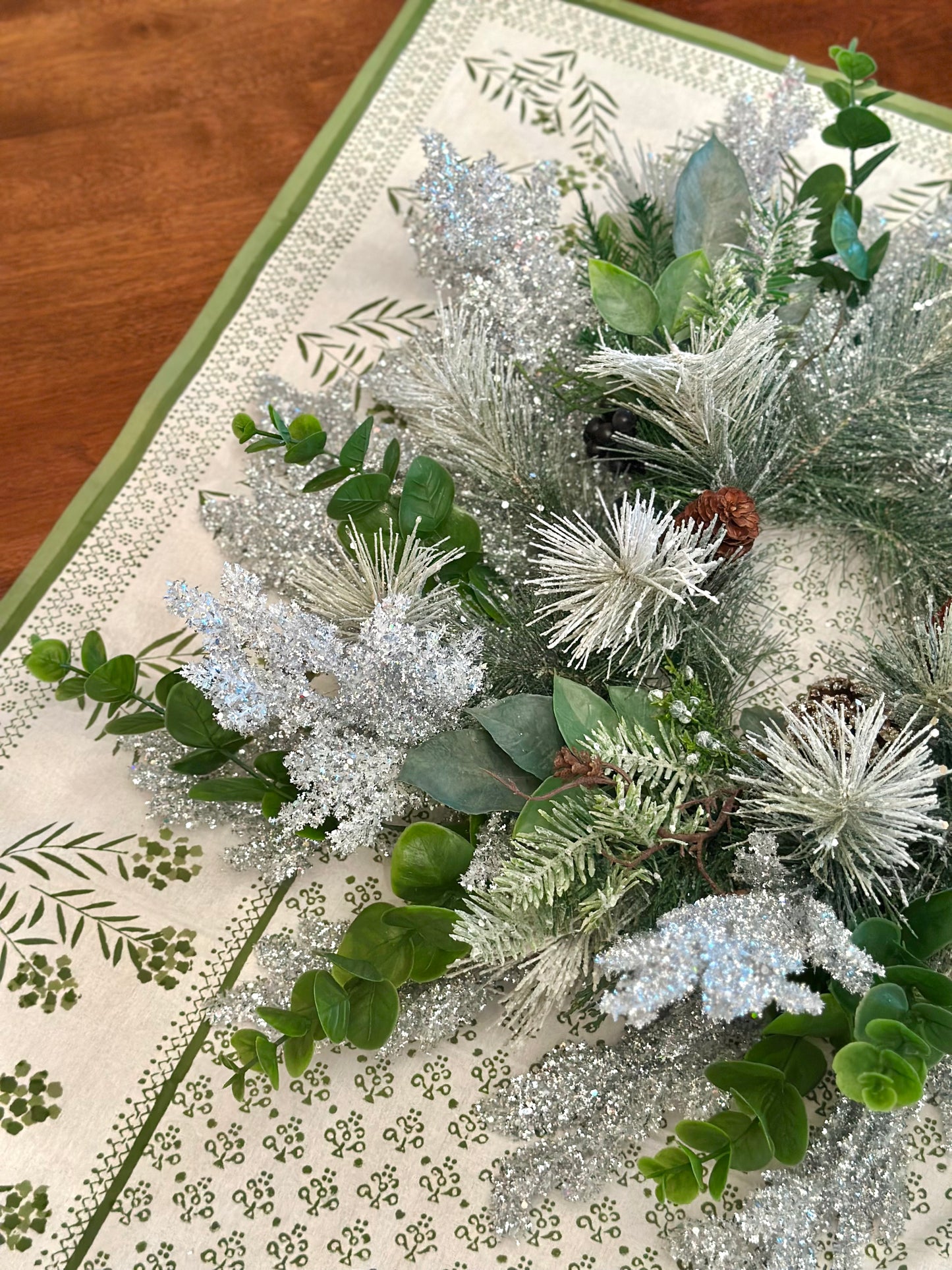 Winter Iced Wreath/Centerpiece