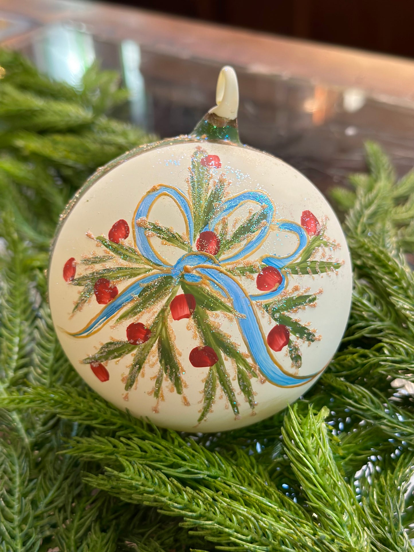 Hand Painted Village Ornament