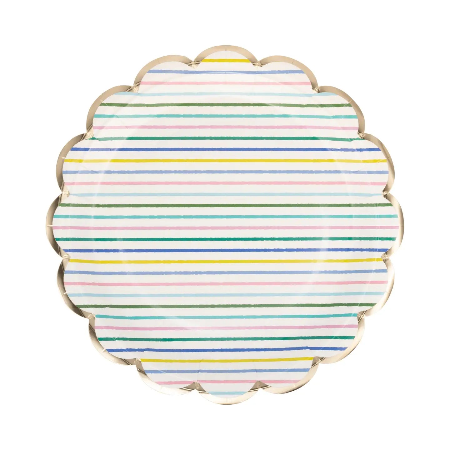 9" Spring Stripe Paper Plate