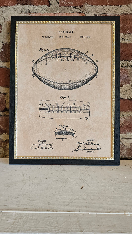 Football Print in Frame