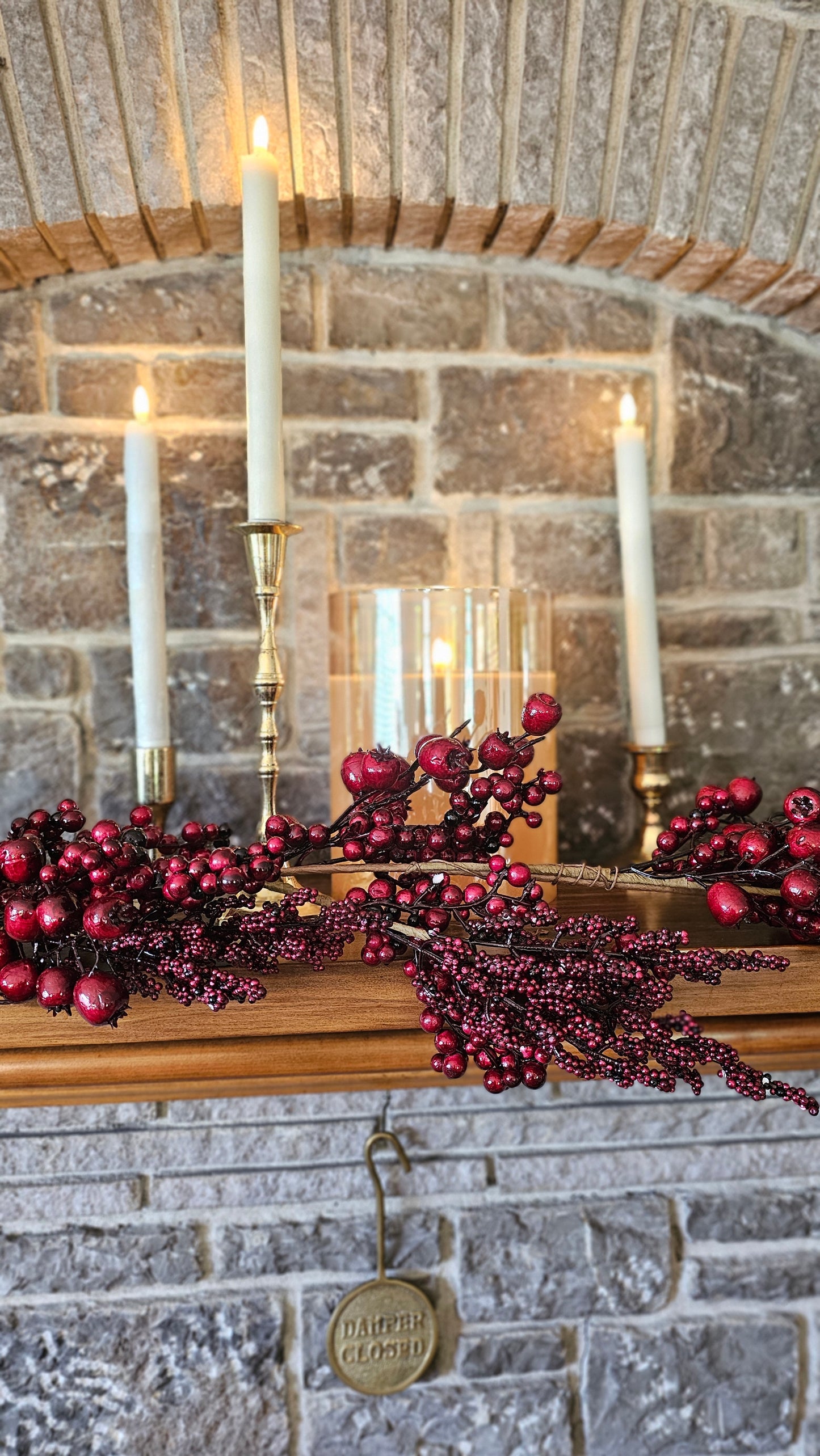 4' Mixed Berry Garland