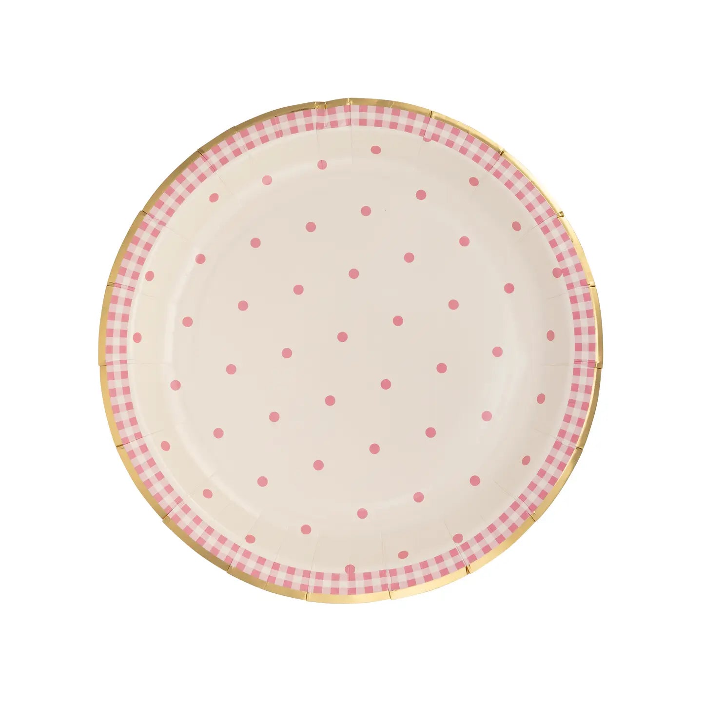 9" Spring Polka Dot Paper Plate Set