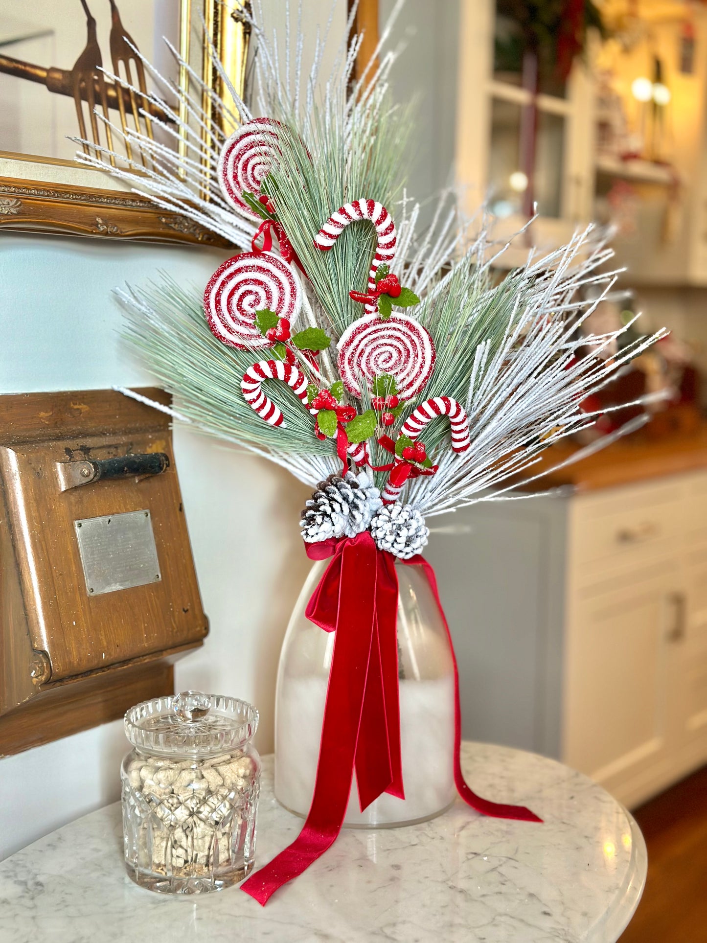 Snowy Candy Cane Pop-In