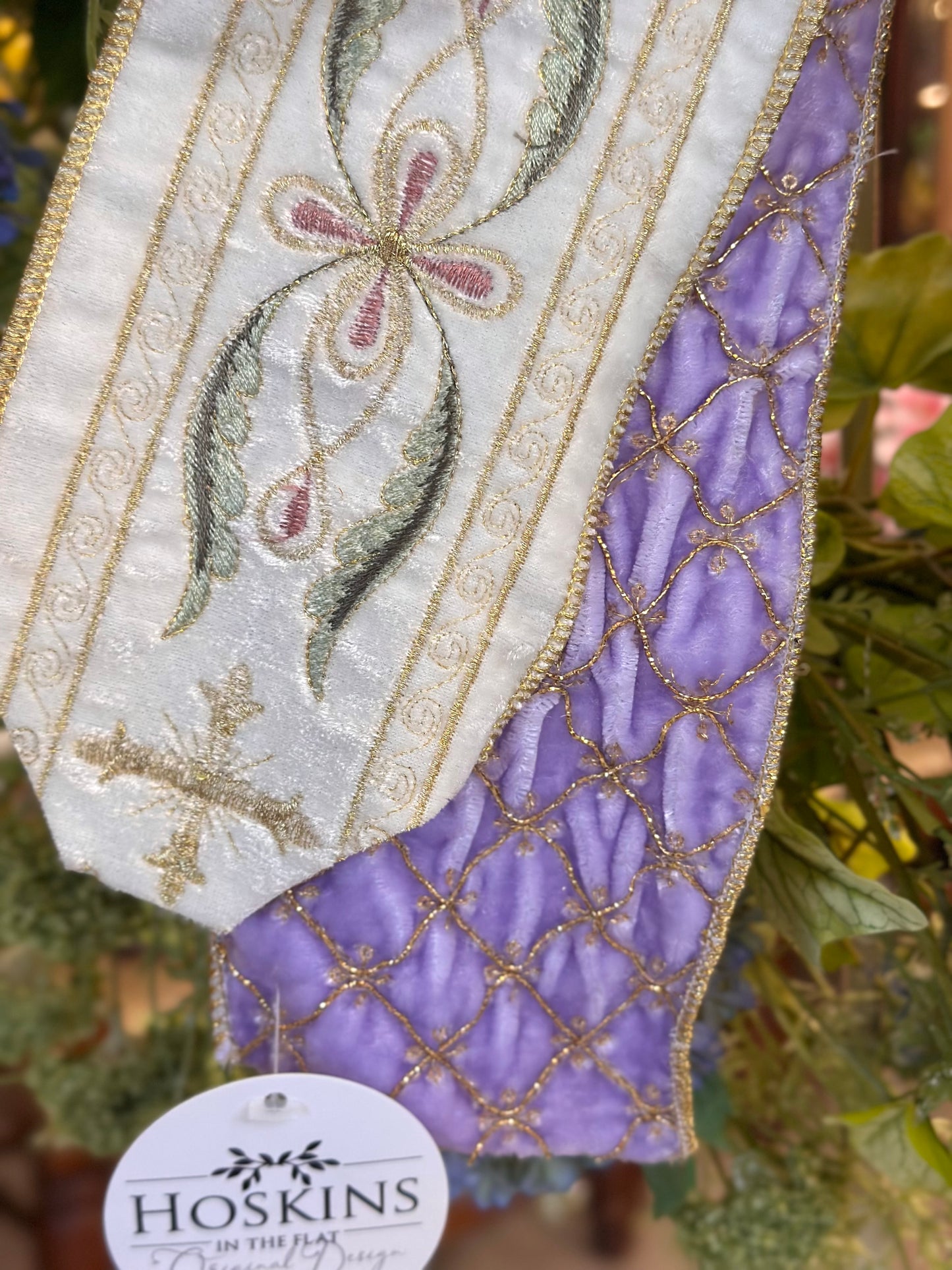 Lavender Gold Cross Bow