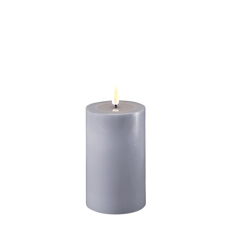 Dust Blue LED Candle 3x5 inch