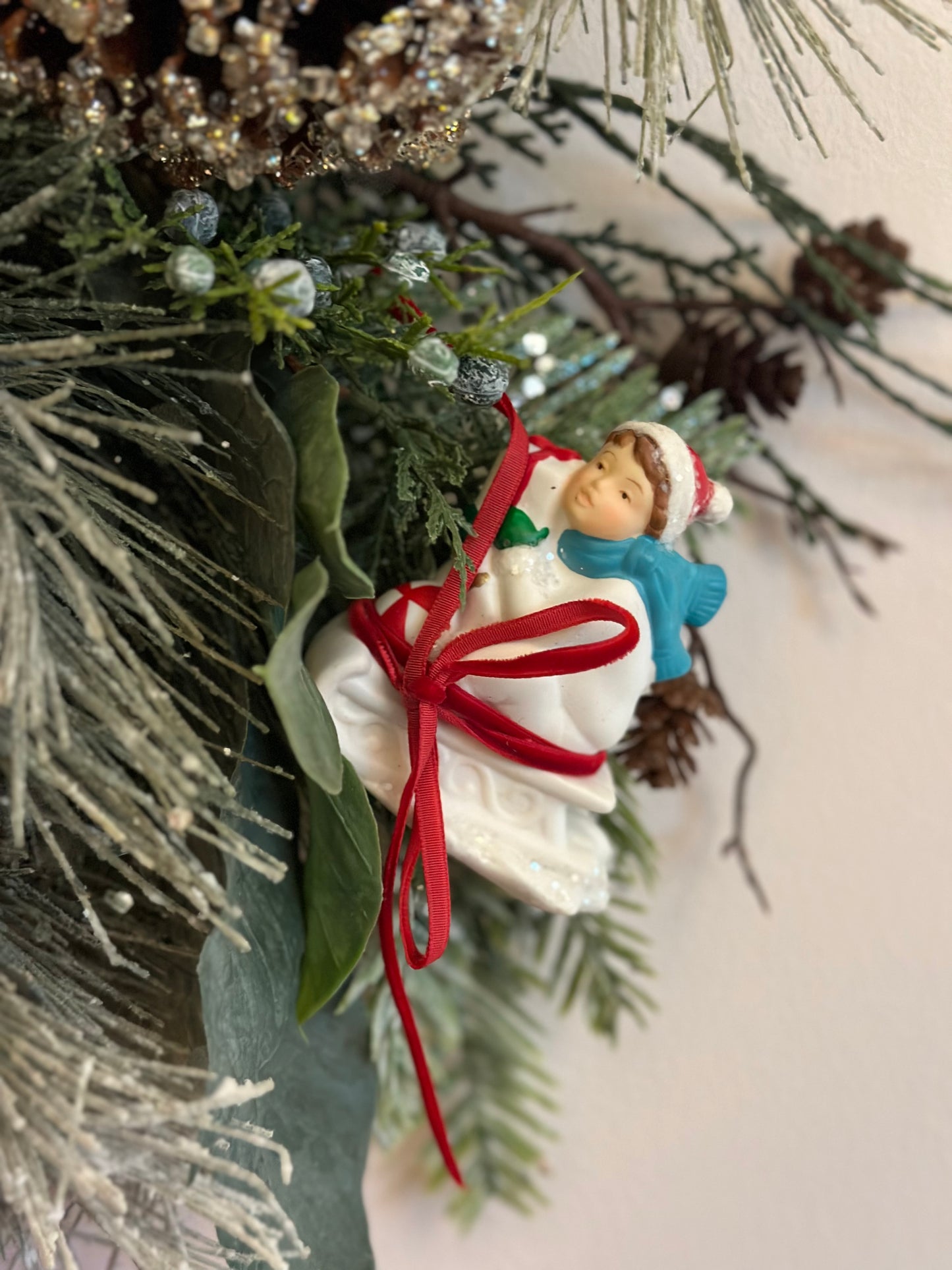 Christmas Village Wreath