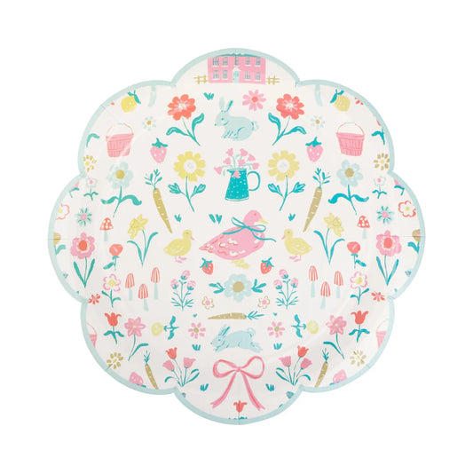 9" Springtime Cottage Pattern Plate