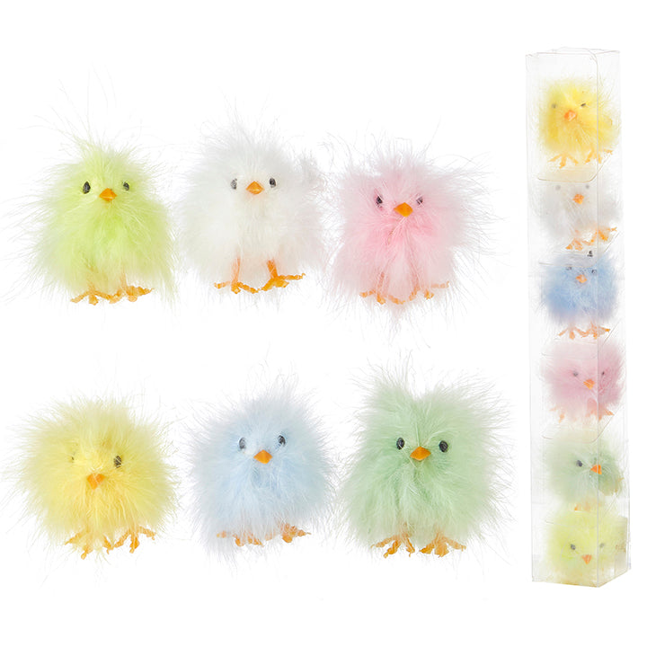 3” Box of Assorted Fluffy Chicks