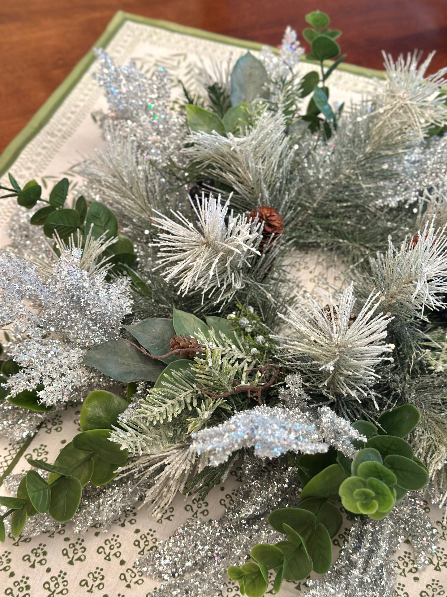 Winter Iced Wreath/Centerpiece