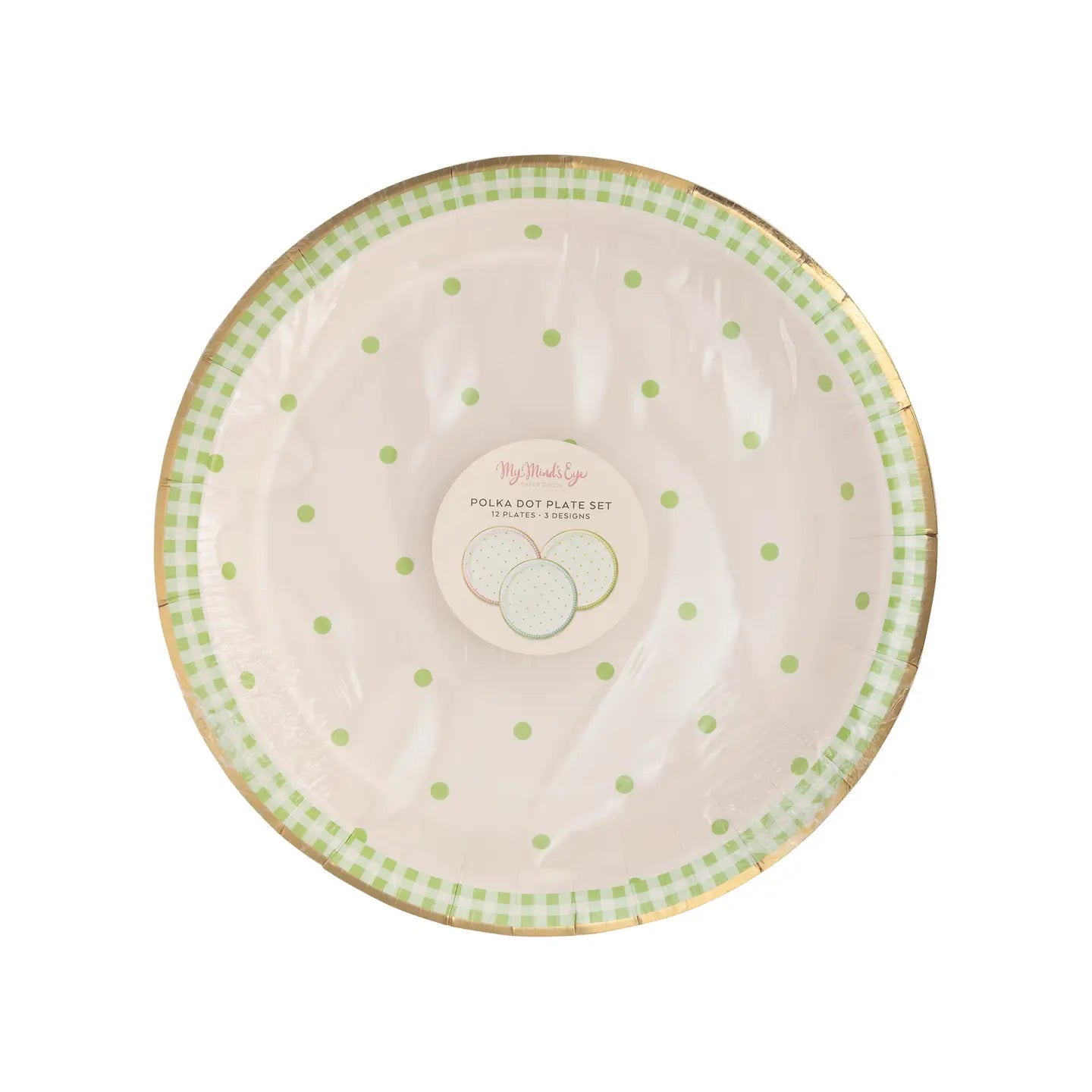 9" Spring Polka Dot Paper Plate Set