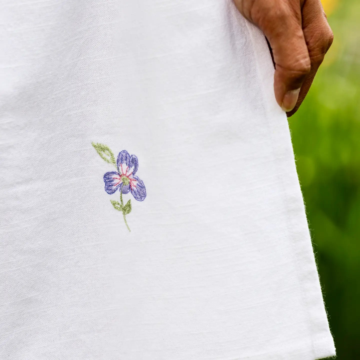 Tea Time Embroidery Apron