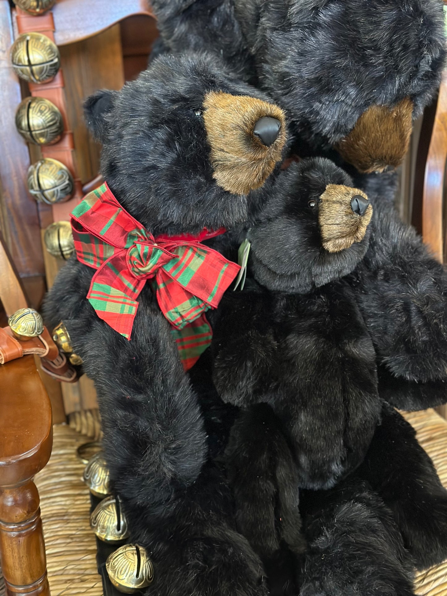 22" Black Jointed Bear