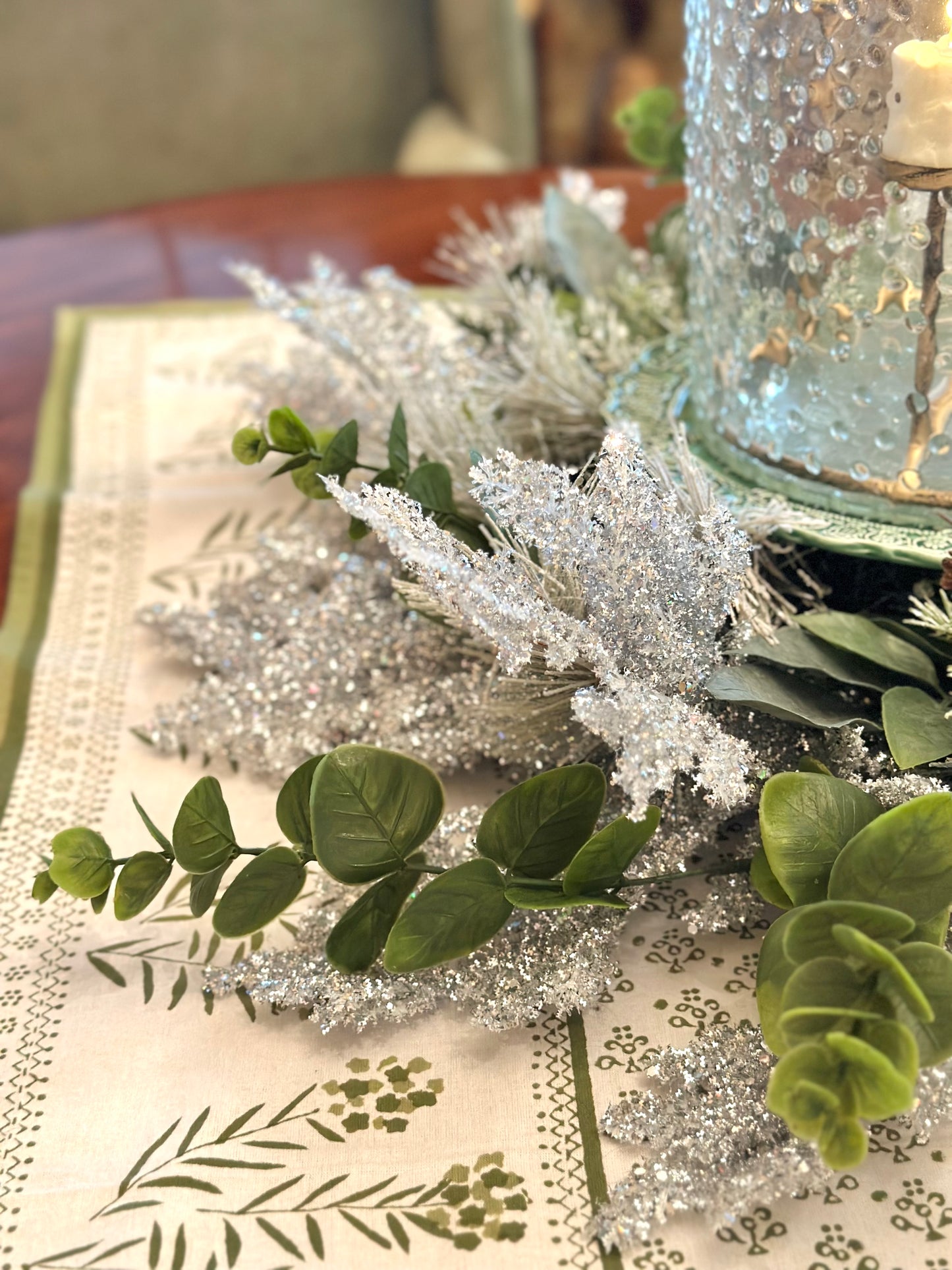 Winter Iced Wreath/Centerpiece