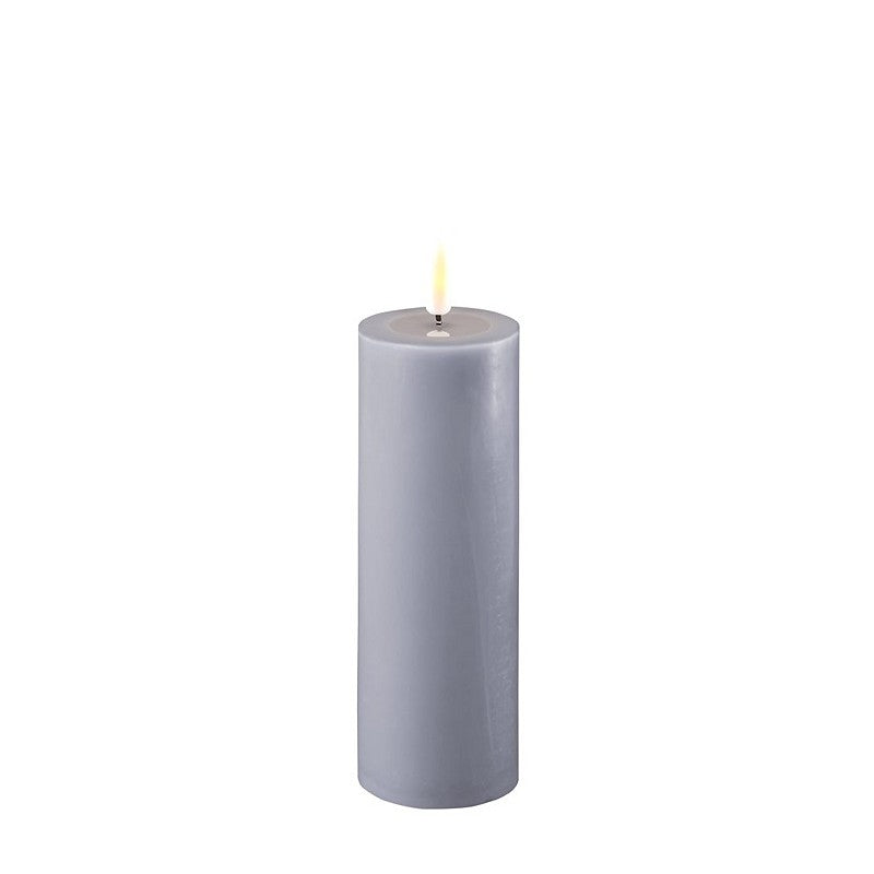 Dust Blue LED Candle 2x6 inch