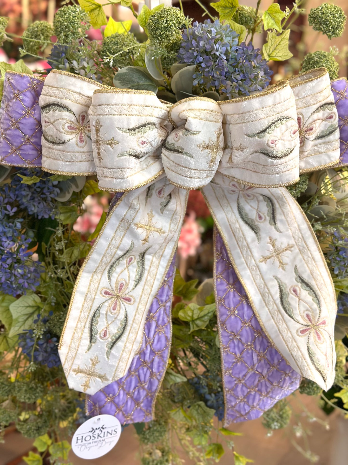 Lavender Gold Cross Bow