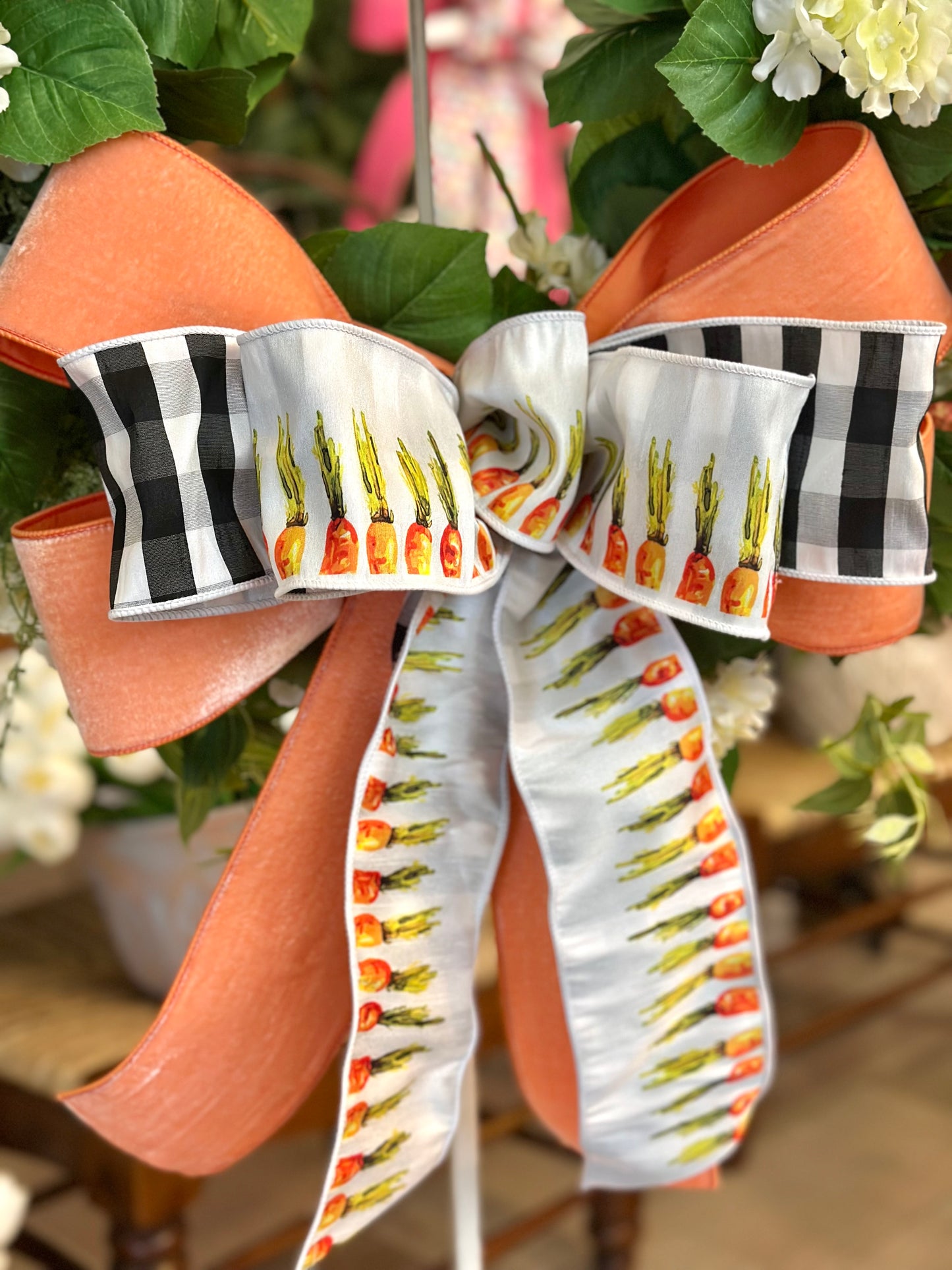 Painted Carrots Bow