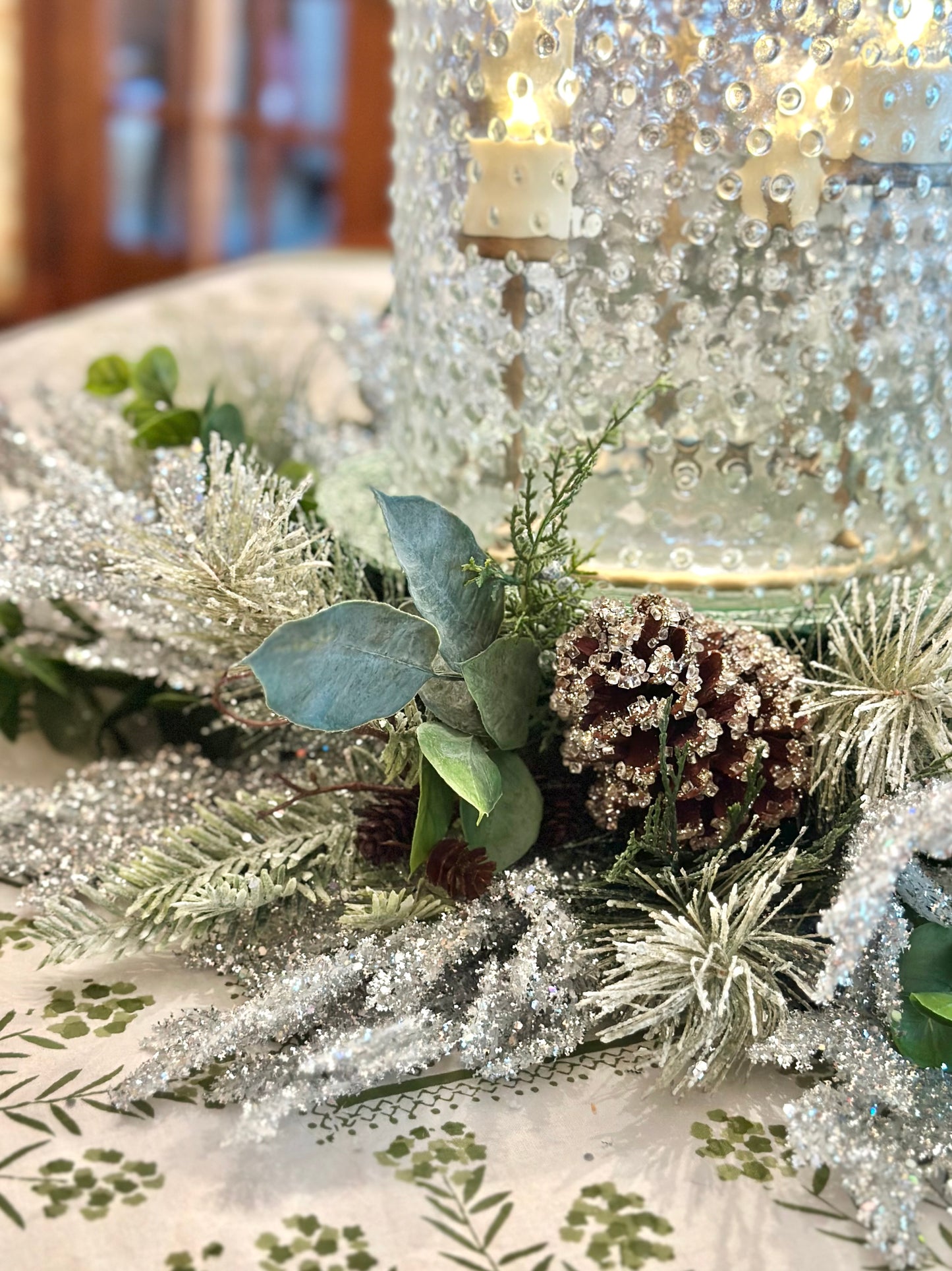 Winter Iced Wreath/Centerpiece