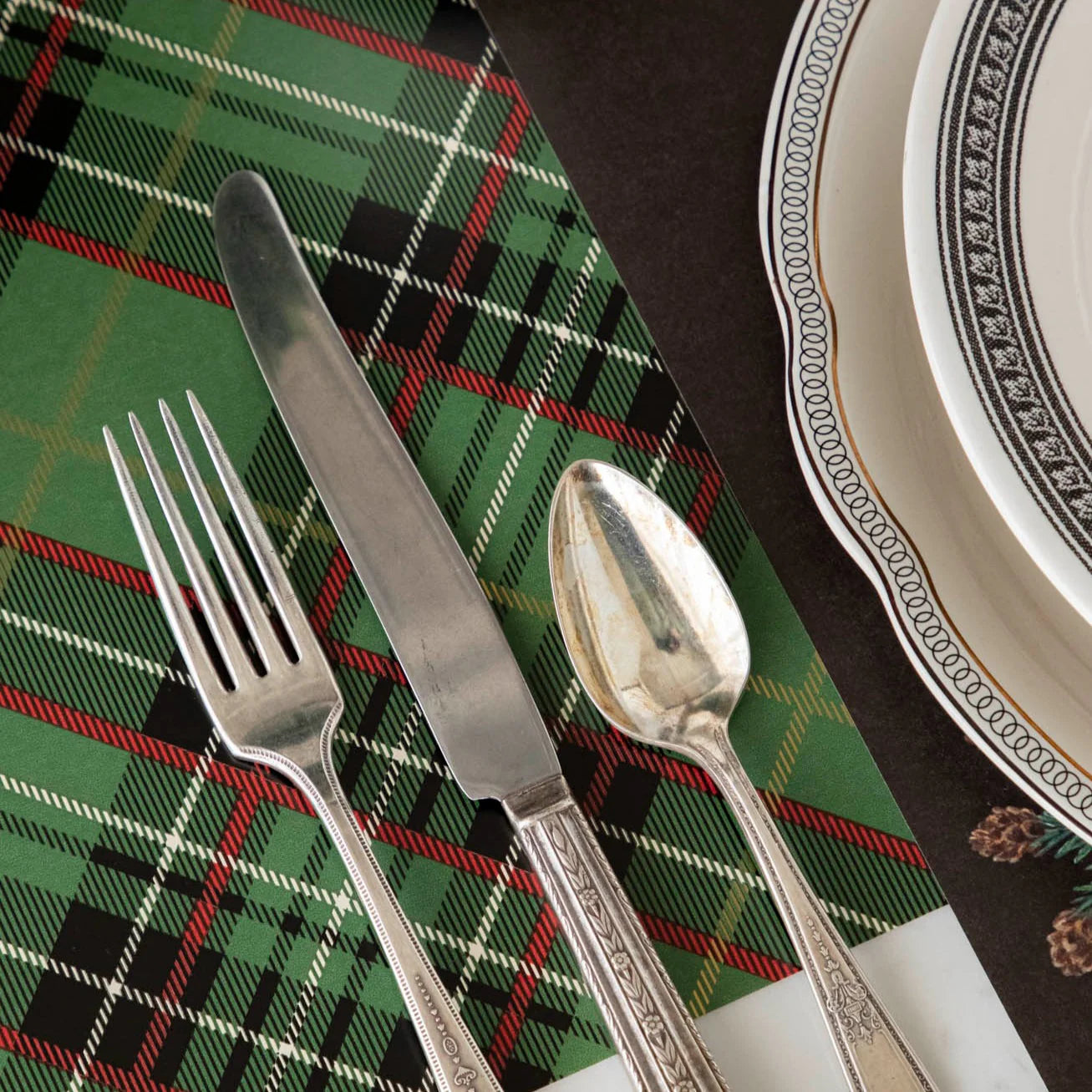 "Green Plaid" Table Runner