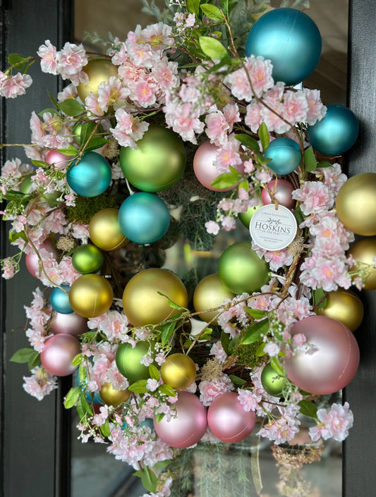 Pastel Pearl & Wild Fairy Floral Wreath