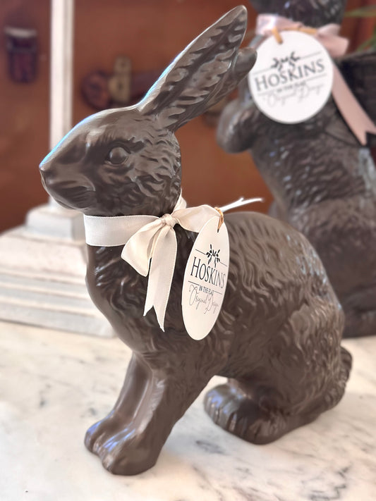 10" Resin Chocolate Bunny