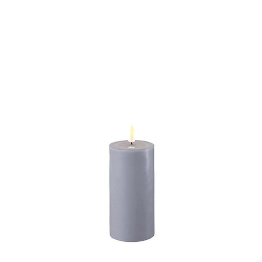 Dust Blue LED Candle 2x4 inch