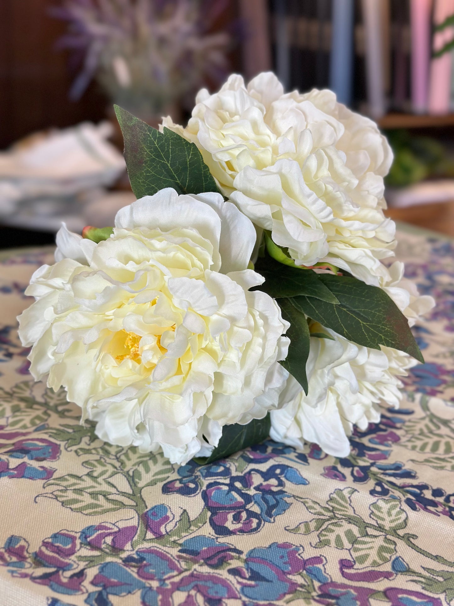 10" Cream Peony Bouquet