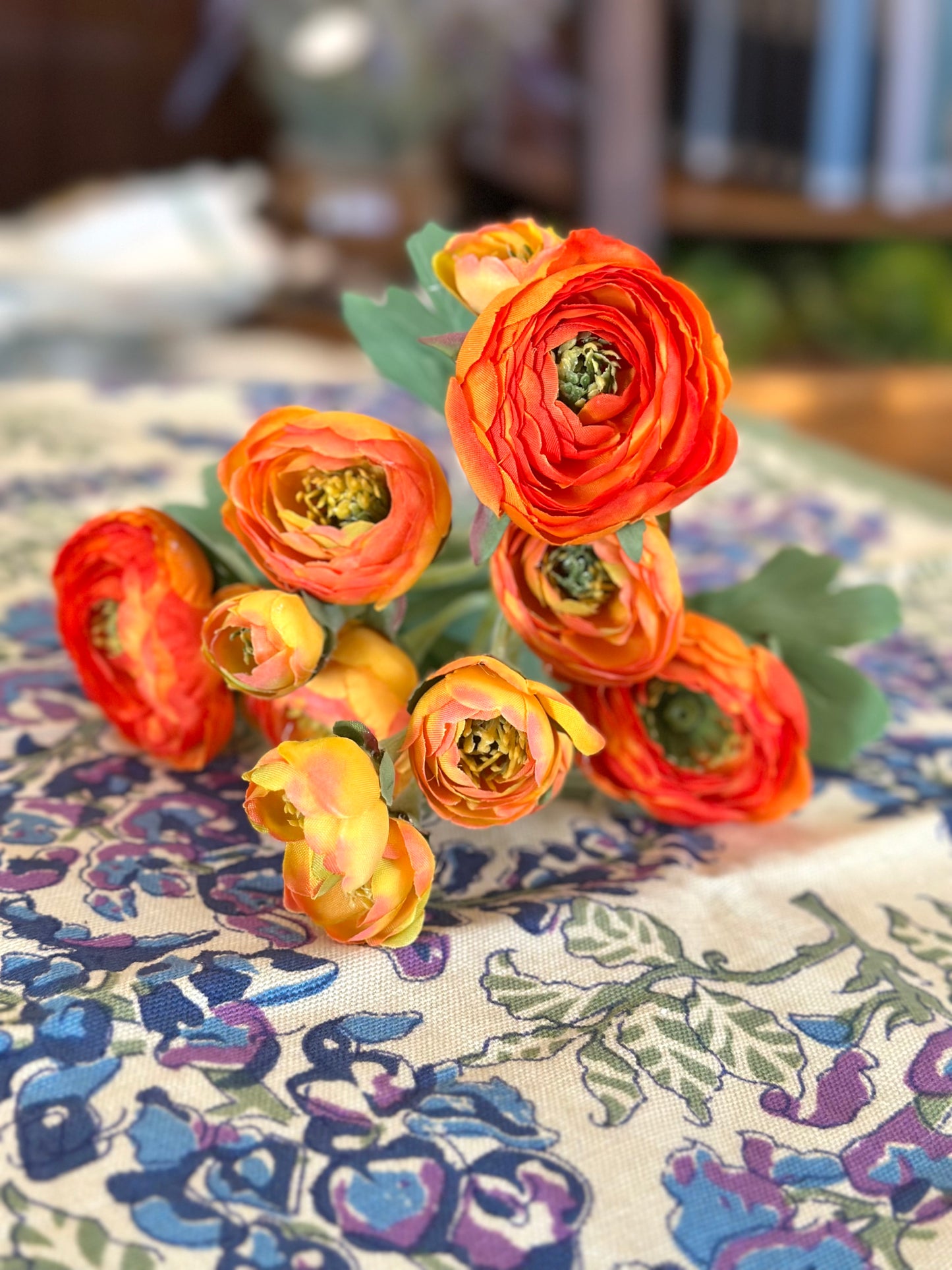 21" Branched Ranunculus - Orange