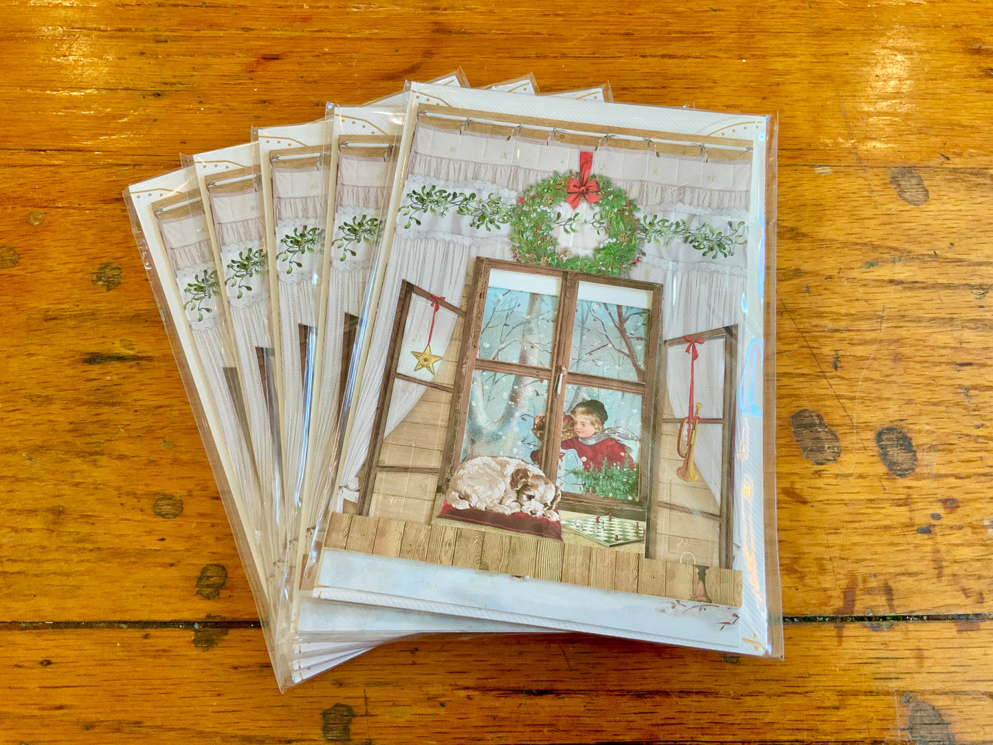 Christmas Window Advent Calendar Cards