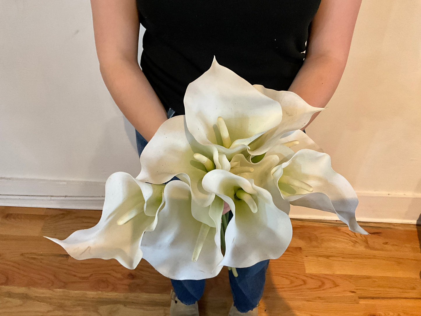 NATURAL TOUCH CALLA LILY, BLOOMS CREAM