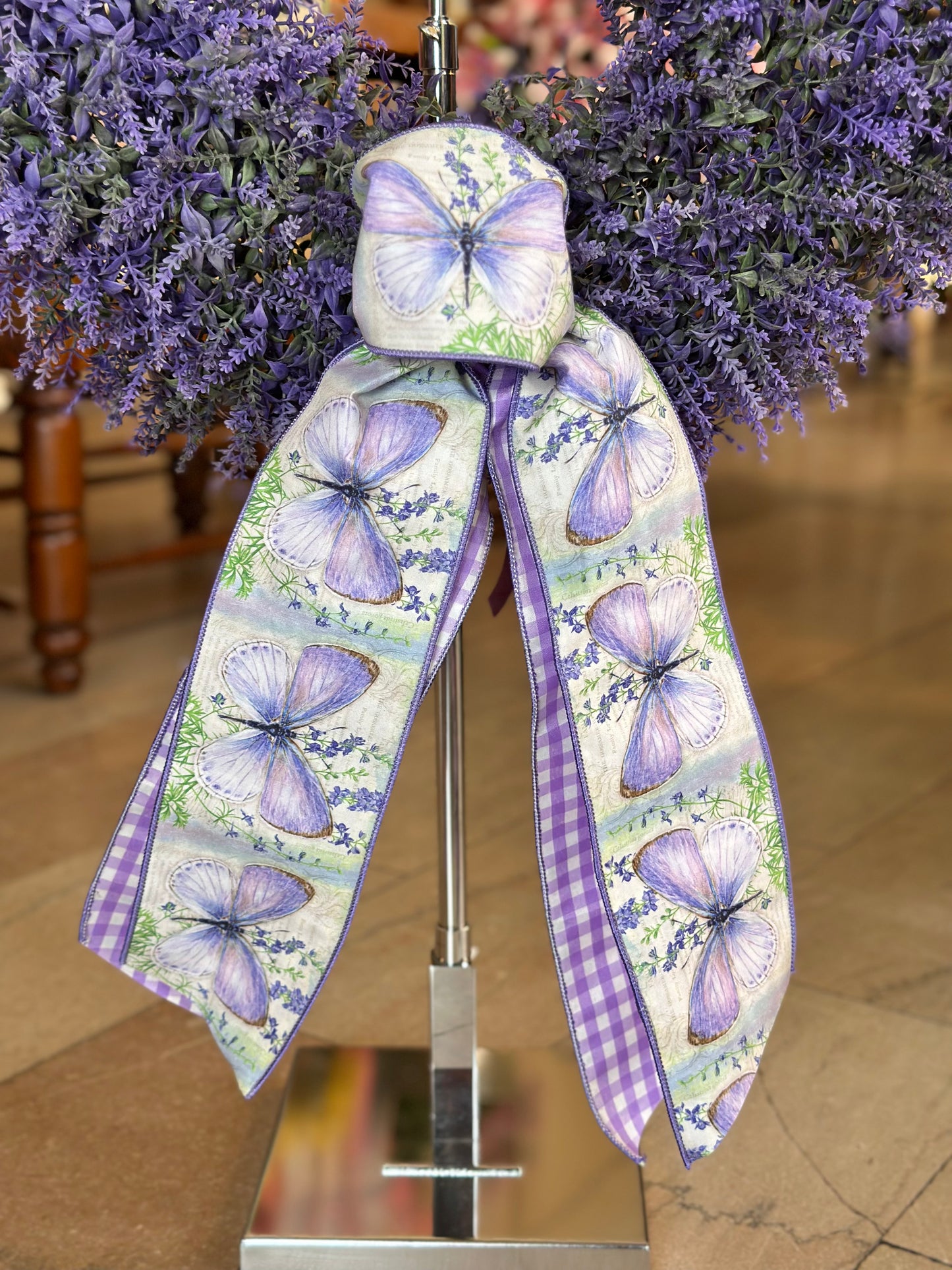 24" UV-Rated Lavender Garden Wreath