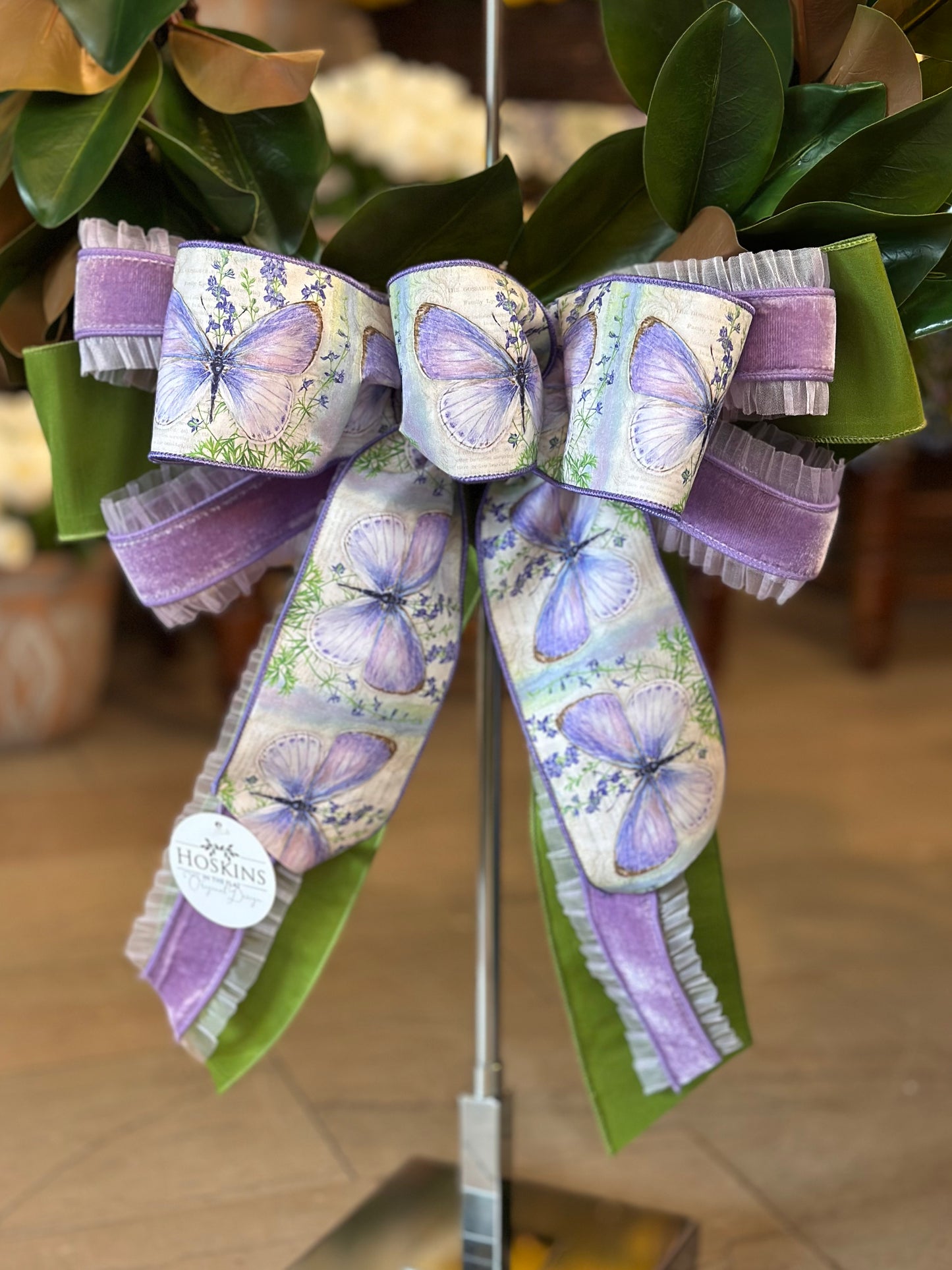 Lavender Butterfly Bow