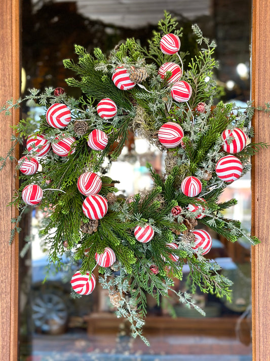 Playful Peppermint Wreath