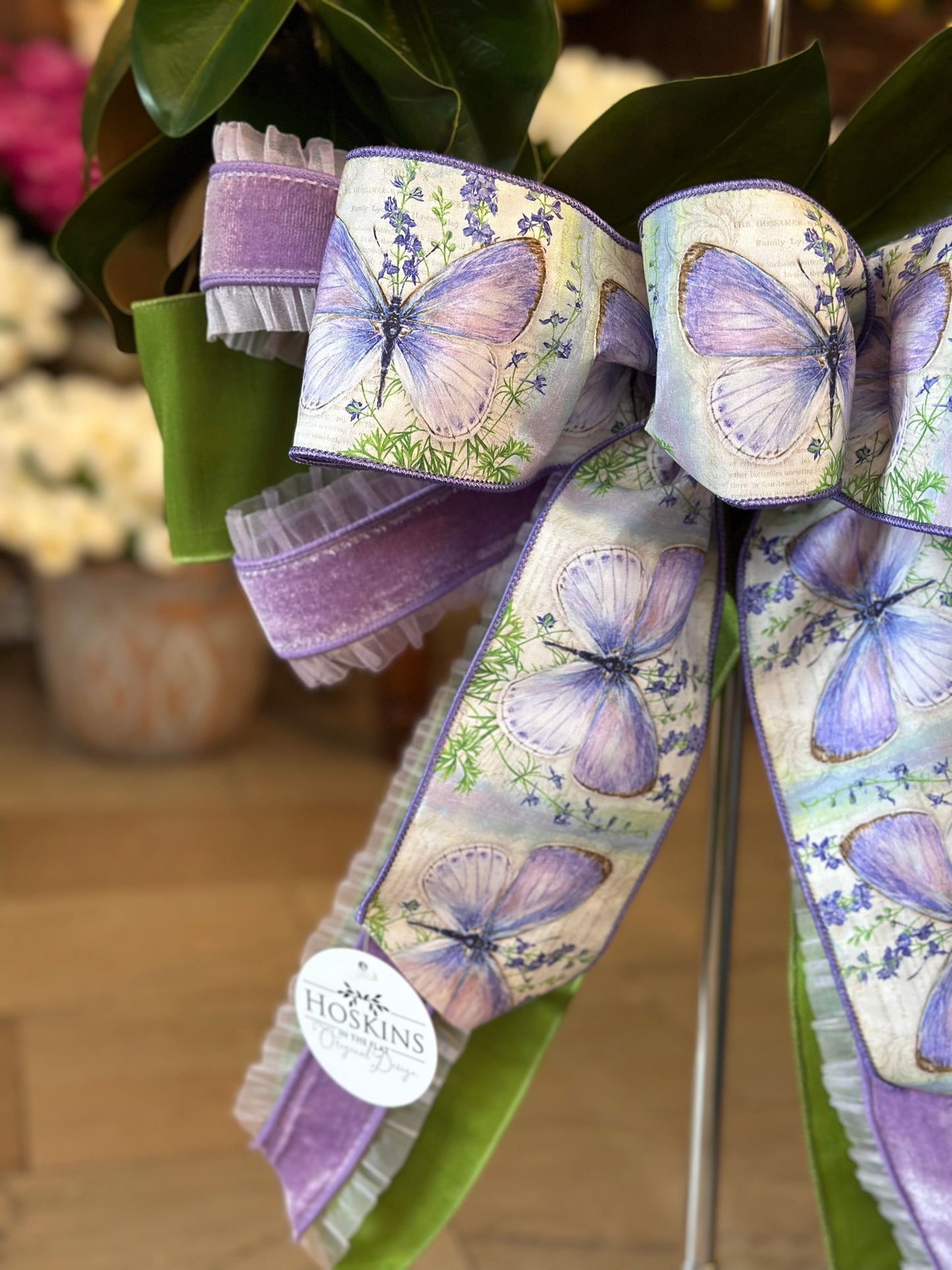 Lavender Butterfly Bow