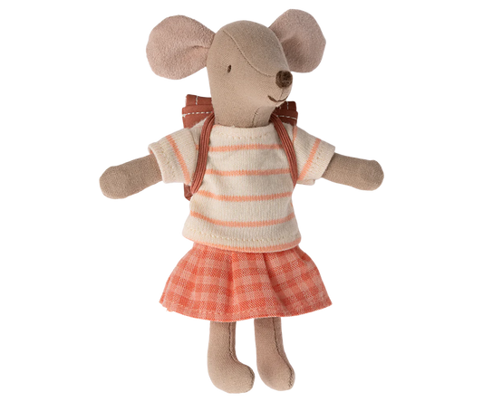 Tricycle Mouse - Big Sister - Coral