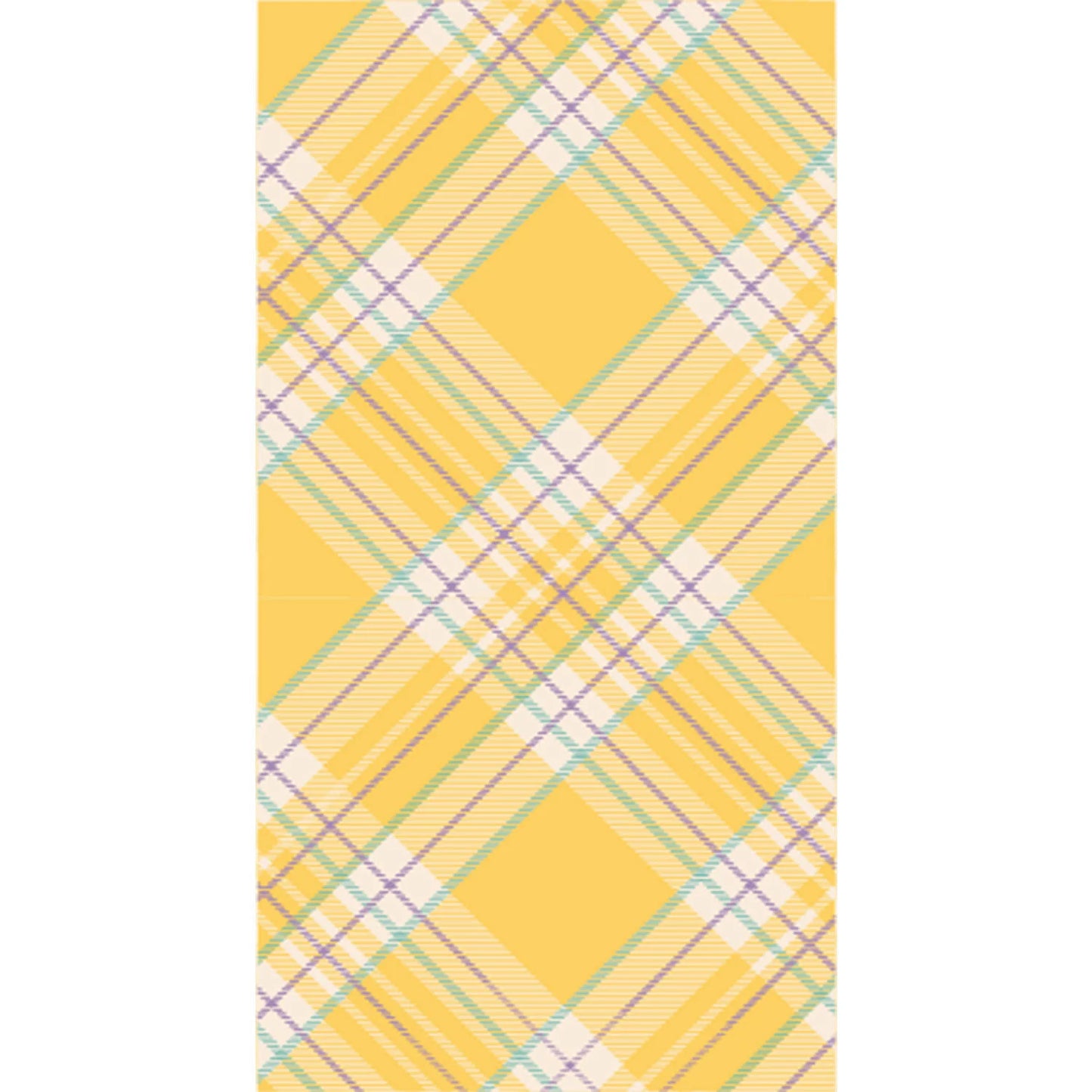 Yellow Plaid Guest Napkins