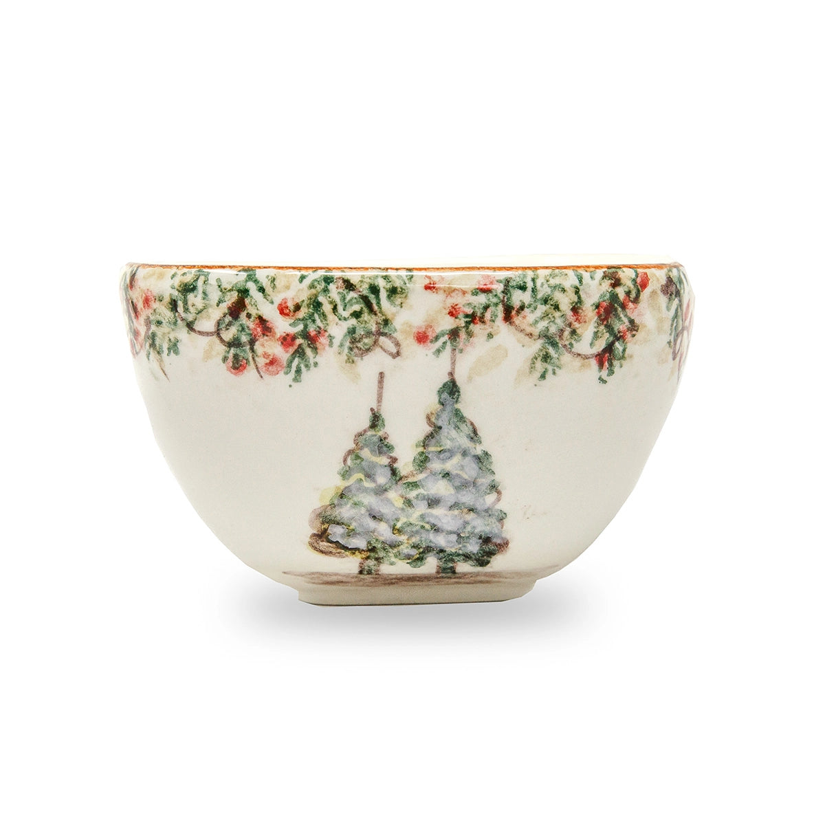 Arte Italica Natale Square Bowl - Holiday Edition