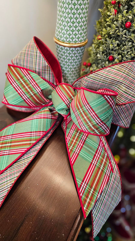 Holiday Plaid Bow