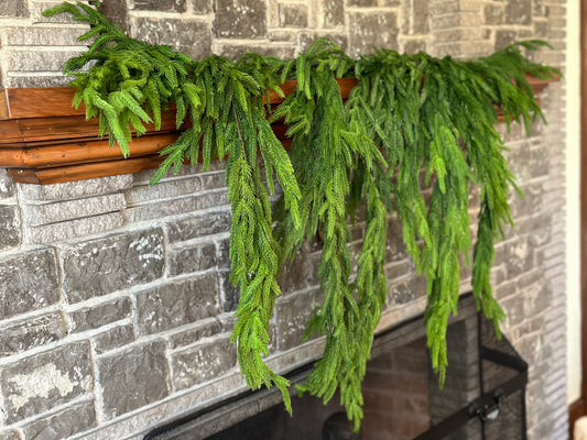 40" Real Touch Norfolk Pine Dripping Garland