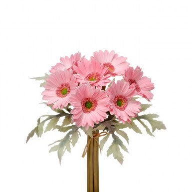 13" Pink Gerbera Daisy Bundle x7