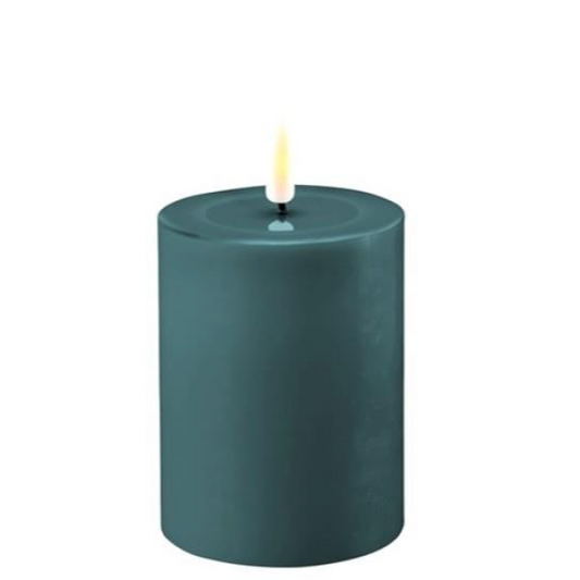 JADE GREEN LED CANDLE 3X4"