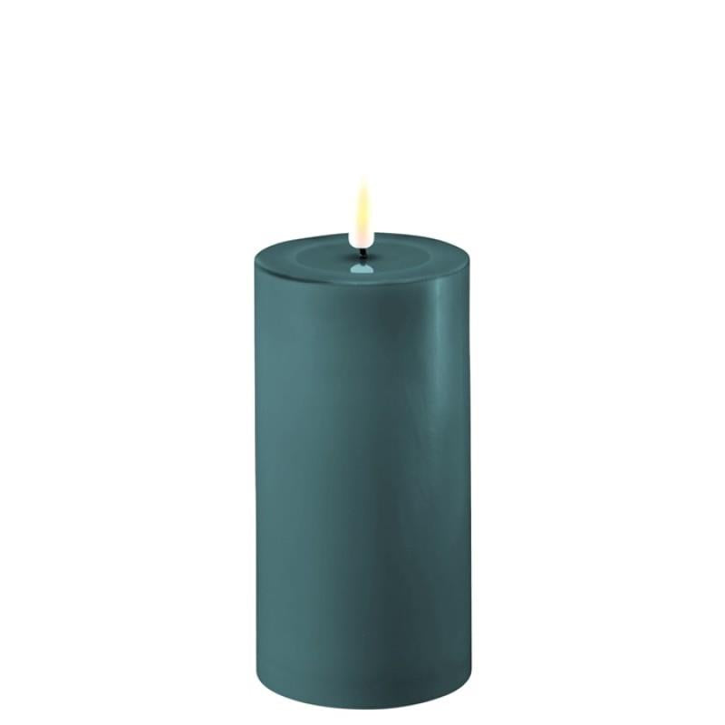 JADE GREEN LED CANDLE 3X6"