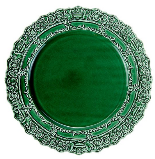 Arte Italica- Renaissance Italian Green Dinner Plate