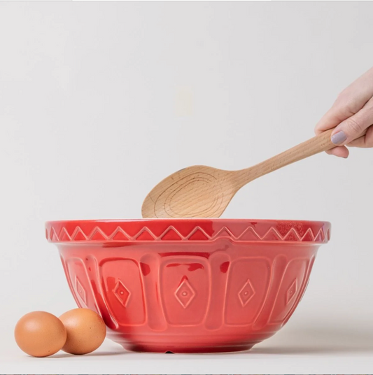 11.75" Mason Cash "Color Mix- Red" Size 12 Mixing Bowl