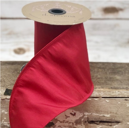 2.5" Simply Taffeta, Red