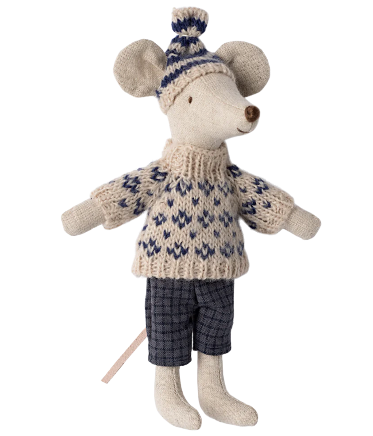 Winter Mouse with Ski Set, Dad - Blue