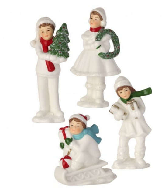 2.5-4.5" Porcelain Winter Children