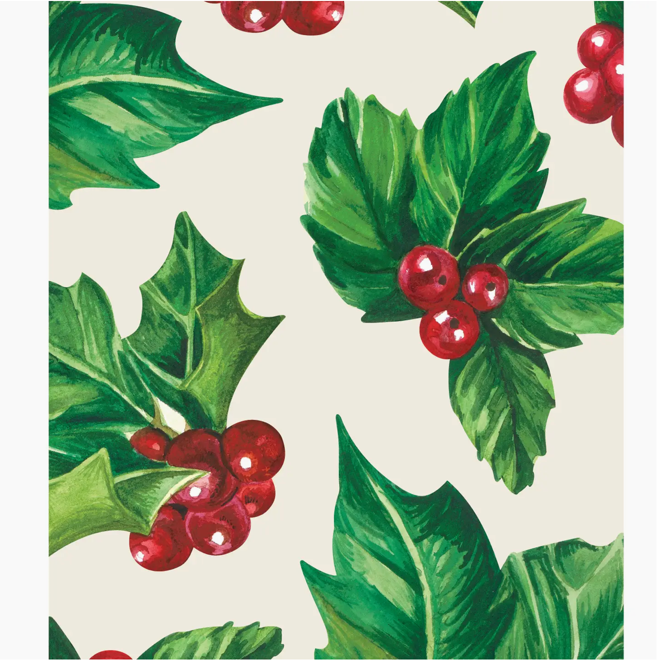 Holly Guest Napkin- Pack of 16