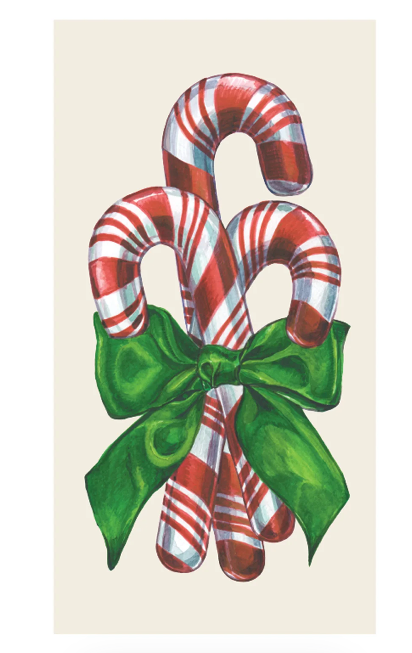 Candy cane Guest Napkin- Pack of 16