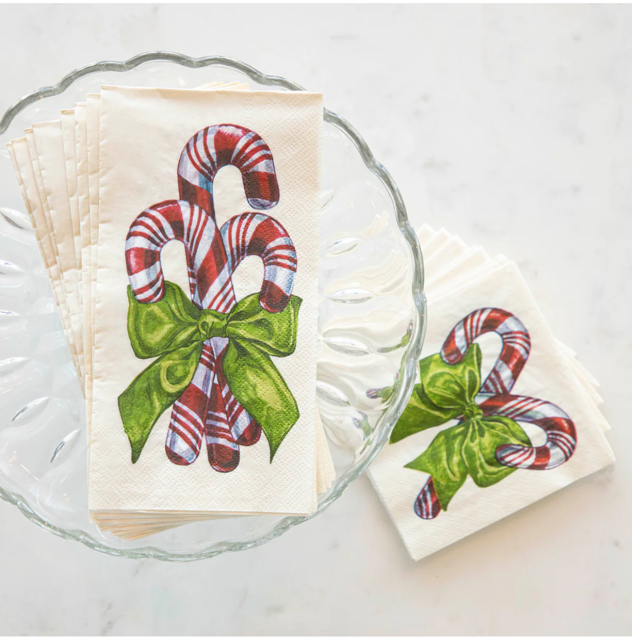 Candy cane Guest Napkin- Pack of 16